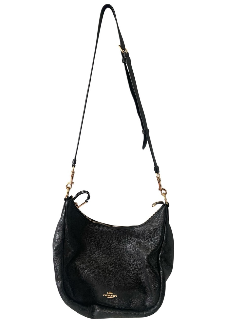 Coach Black Pebbled Leather Hobo Shoulder Bag D2222-C9190
